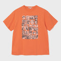 Millo Archive Custom frame cat t-shirt [orange]