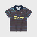 SUNLOVE Striped Tour Golf Jersey Charcoal