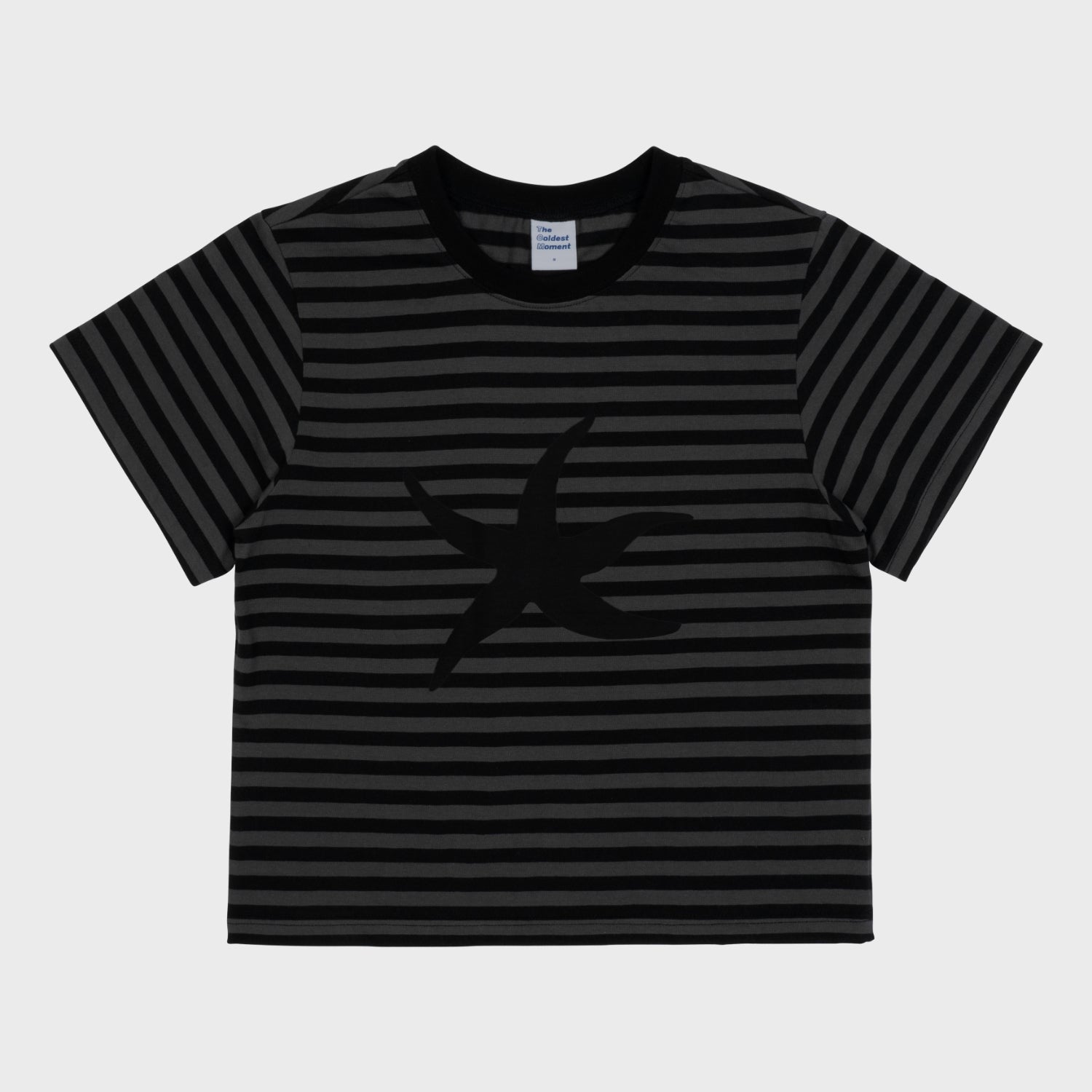 thecoldestmoment TCM starfish stripe T (black)