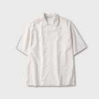 Non Blank Washed Linen HS Shirt_WHITE