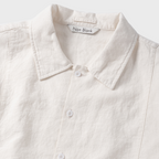 Non Blank Washed Linen HS Shirt_WHITE