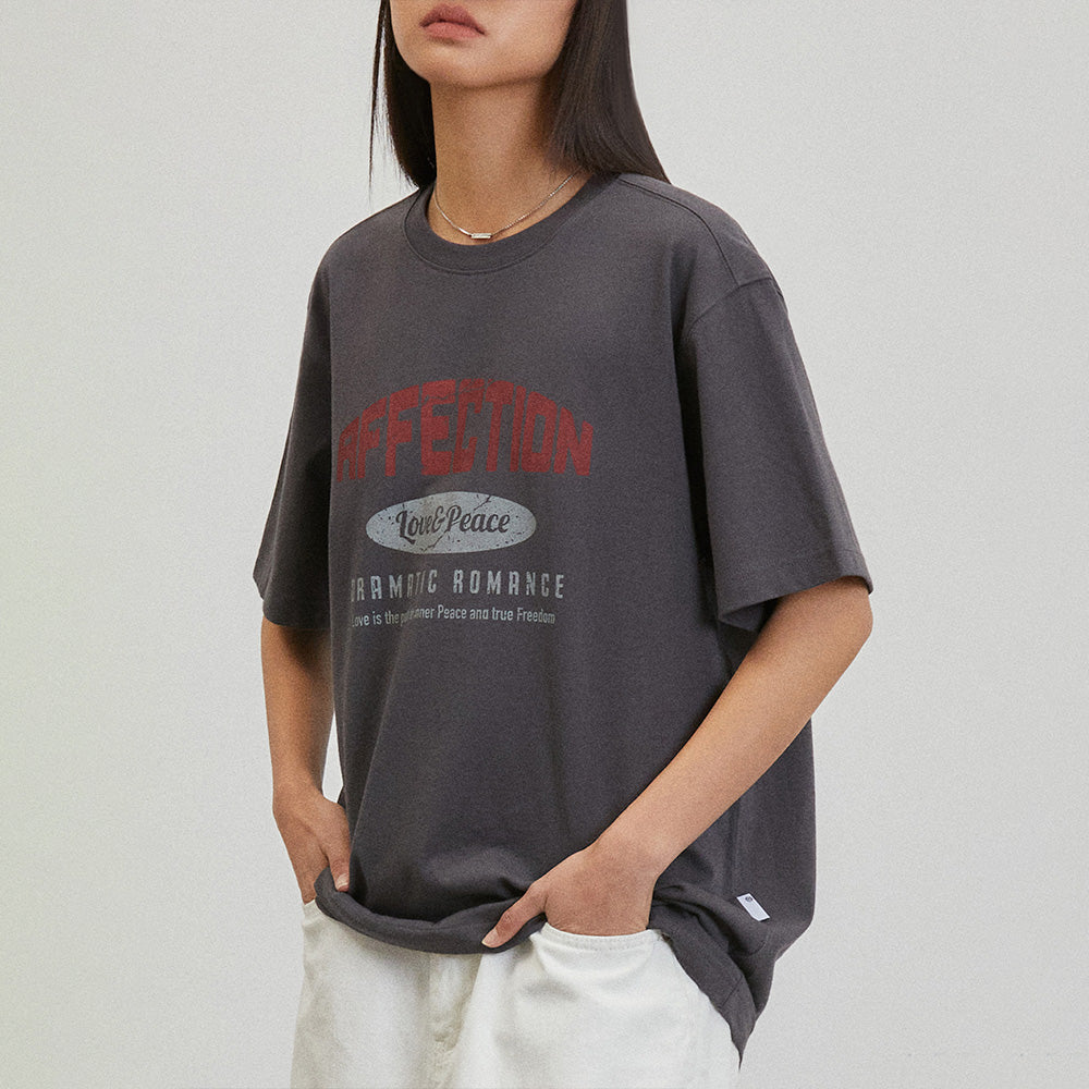 URBANDTYPE Affection Vintage Crack T-Shirt_Charcoal