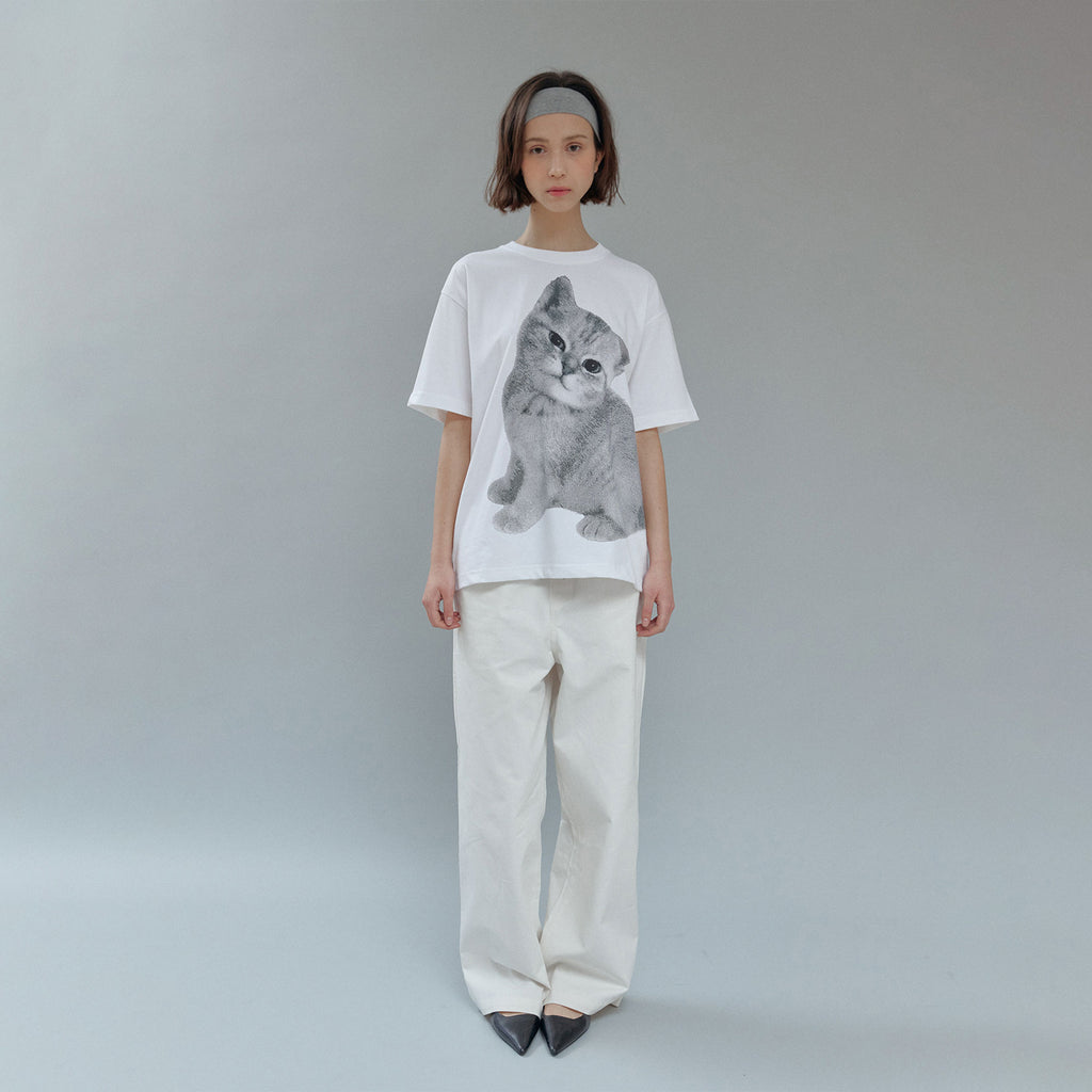 hetherment big meow t-shirts (white)
