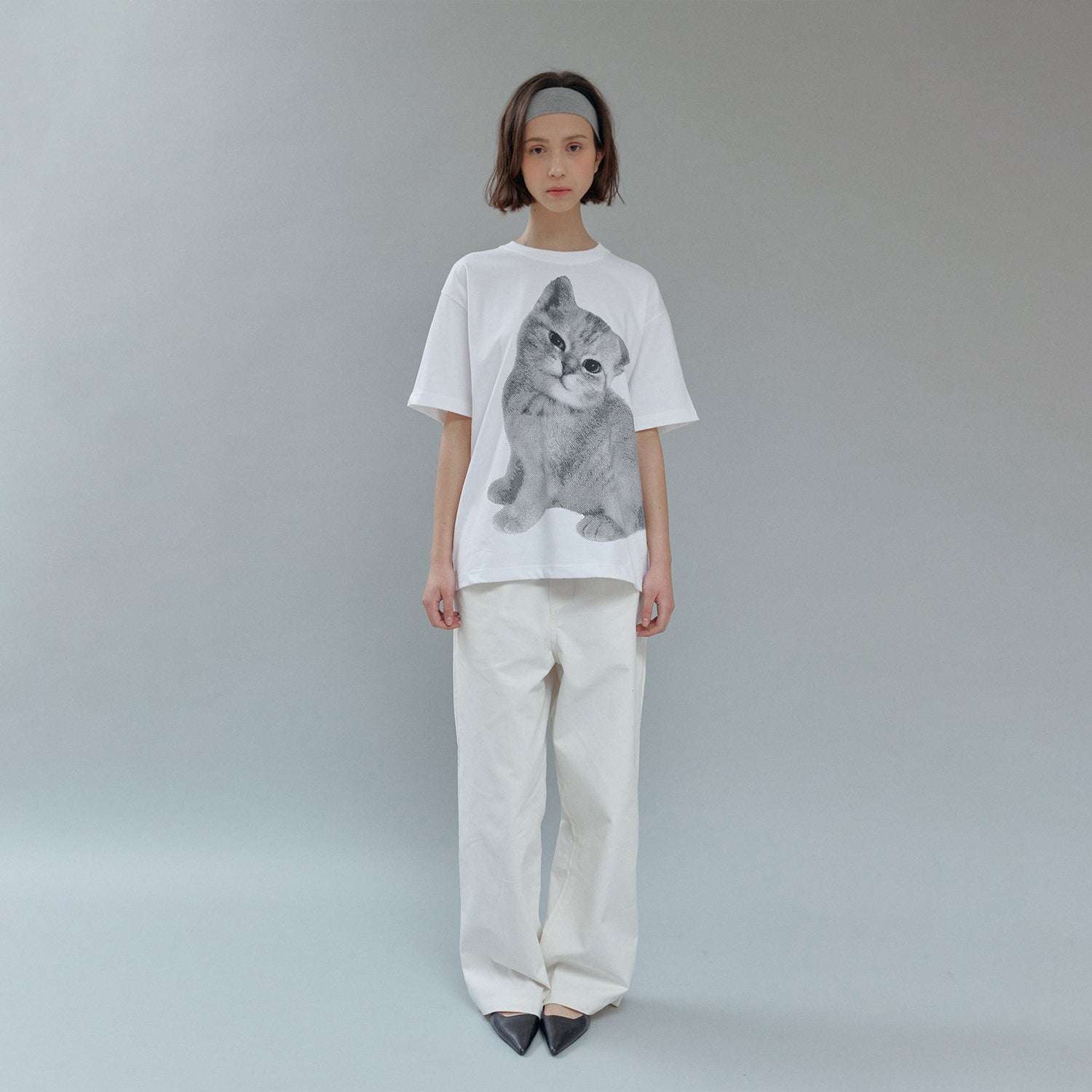hetherment big meow t-shirts (white)