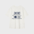 aeae WEB LOGO T-SHIRTS [WHITE/BLUE]