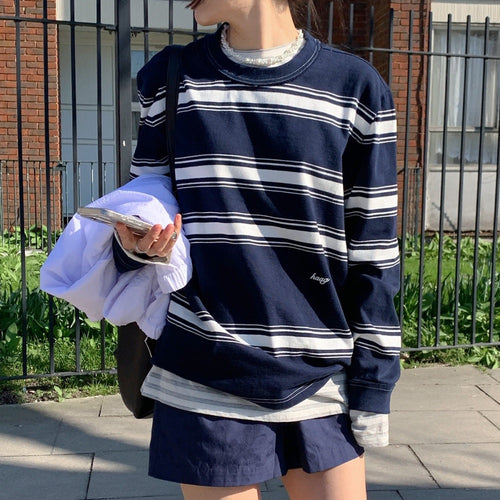 HAAG a vivid single sweatshirt (navy)