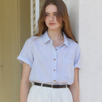 OUR HOPE Noah Stripe Shirt - Blue