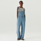 LEVAR LEVAR Wide Denim Overall - Light blue