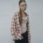 AVANDRESS May Check Shirt BLUE