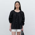 URAGO [Juri wearing] Lilys string blouse_2colors