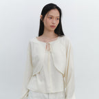 URAGO [Wearing Seo Ji-yeon] Joy V-neck sleeveless_2colors