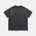 EASTLOGUE CUT OUT BOXY T-SHIRTS / CHARCOAL
