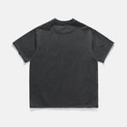 EASTLOGUE CUT OUT BOXY T-SHIRTS / CHARCOAL