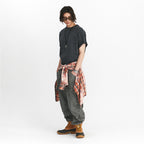EASTLOGUE CUT OUT BOXY T-SHIRTS / CHARCOAL