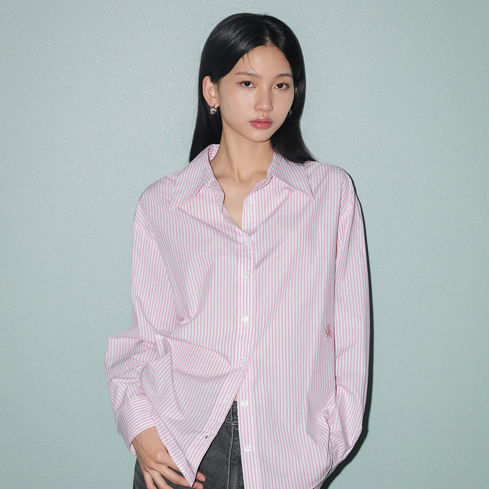 CITYBREEZE Cotton striped basic shirt_3COLORS