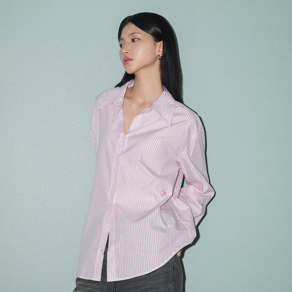 CITYBREEZE Cotton striped basic shirt_3COLORS