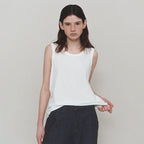 L'EAU Isaac cotton sleeveless_off white