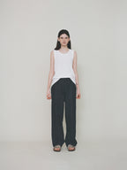 L'EAU Isaac cotton sleeveless_off white