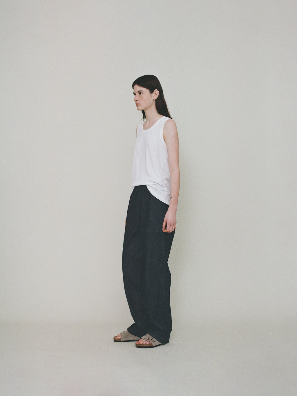L'EAU Isaac cotton sleeveless_off white