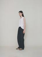 L'EAU Isaac cotton sleeveless_off white