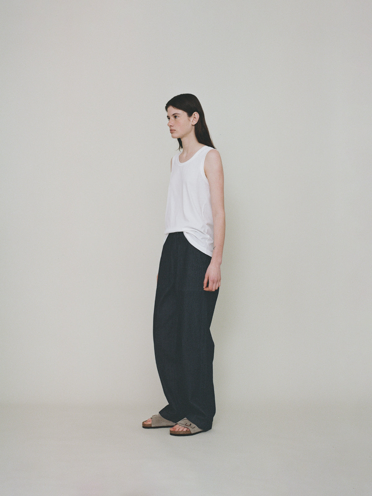 L'EAU Isaac cotton sleeveless_off white