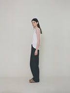 L'EAU Isaac cotton sleeveless_off white