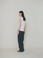 L'EAU Isaac cotton sleeveless_off white