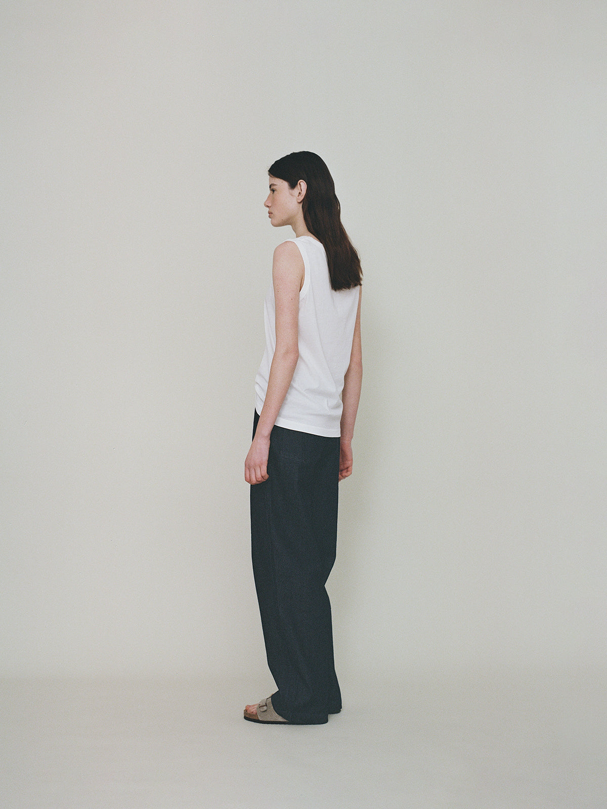 L'EAU Isaac cotton sleeveless_off white