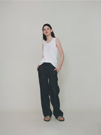 L'EAU Isaac cotton sleeveless_off white