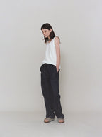 L'EAU Isaac cotton sleeveless_off white