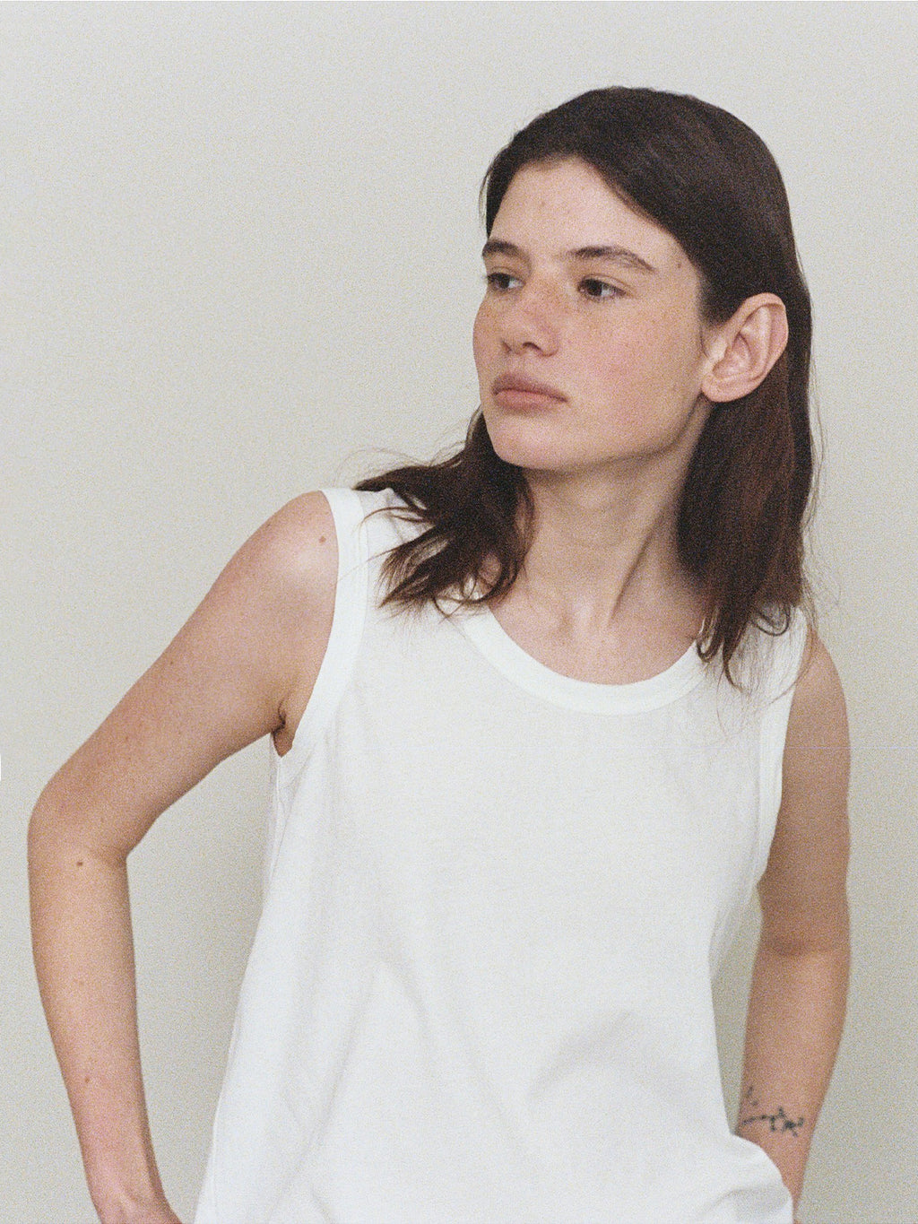 L'EAU Isaac cotton sleeveless_off white