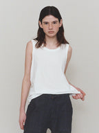 L'EAU Isaac cotton sleeveless_off white