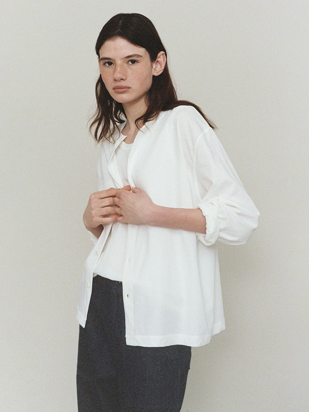 L'EAU Isaac cotton sleeveless_off white
