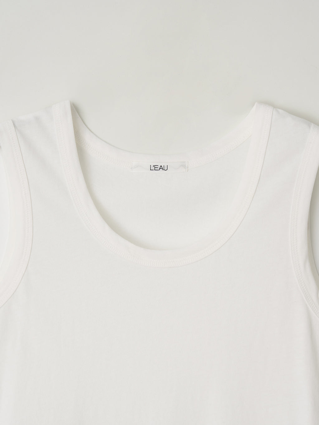 L'EAU Isaac cotton sleeveless_off white