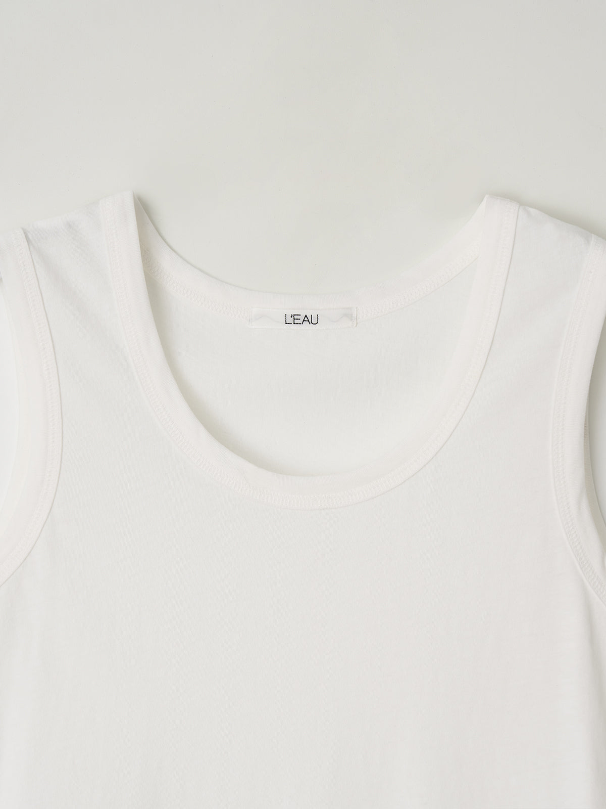 L'EAU Isaac cotton sleeveless_off white