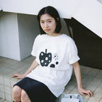OHESHIO APPLE DOT OVERFIT T-SHIRT, IVORY