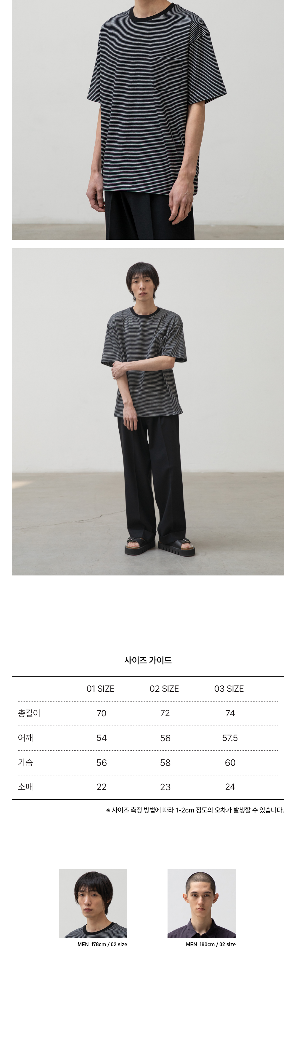 ANOTHER OFFICE Basis Border Pocket Tee (5 Color)