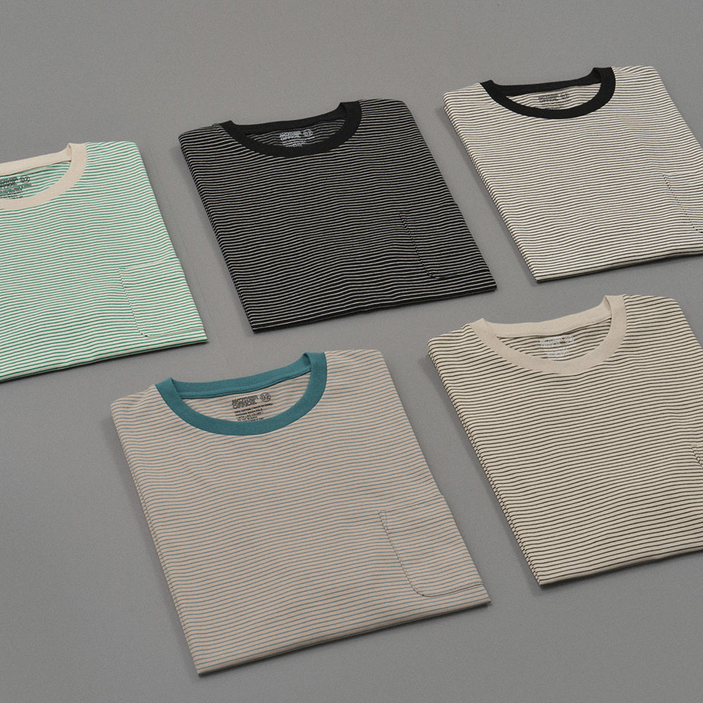 ANOTHER OFFICE Basis Border Pocket Tee (5 Color)