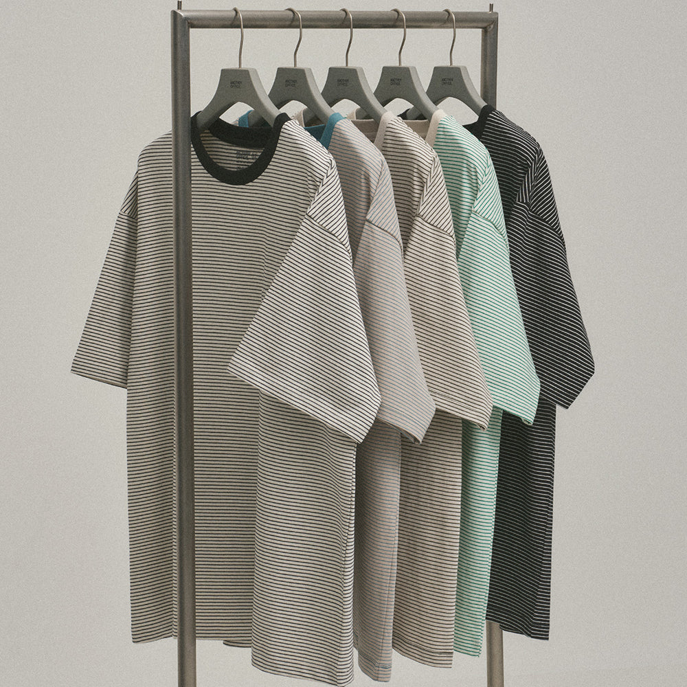 ANOTHER OFFICE Basis Border Pocket Tee (5 Color)