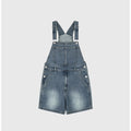 Bb' Benetton Bb' Benetton Denim Overall Shorts Light Blue