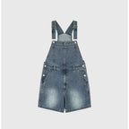 Bb' Benetton Bb' Benetton Denim Overall Shorts Light Blue