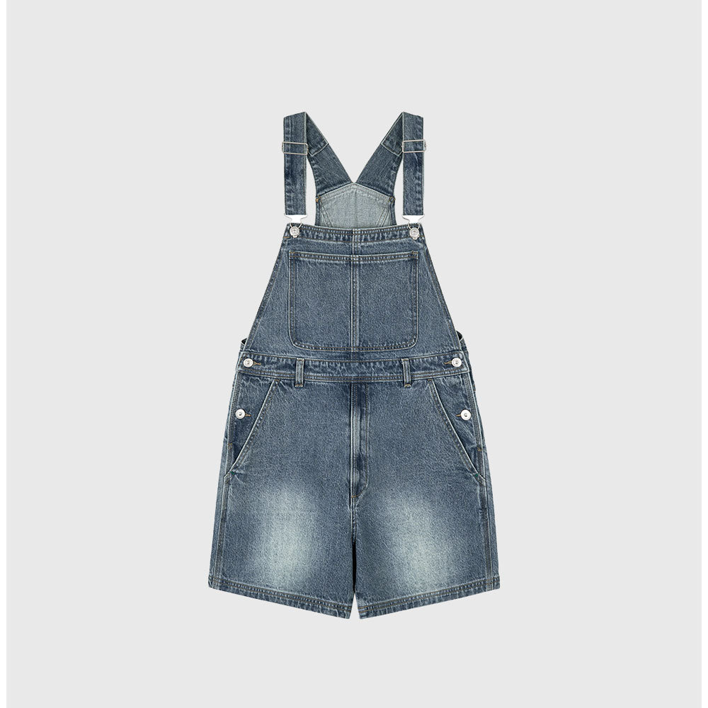 Bb' Benetton Bb' Benetton Denim Overall Shorts Light Blue