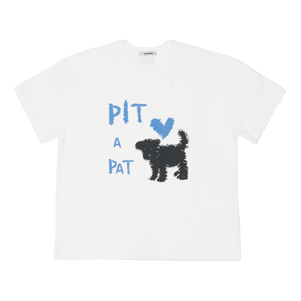 riandco PIT A PAT T-SHIRT_WHITE