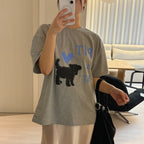 riandco PIT A PAT T-SHIRT_MELANGE GREY