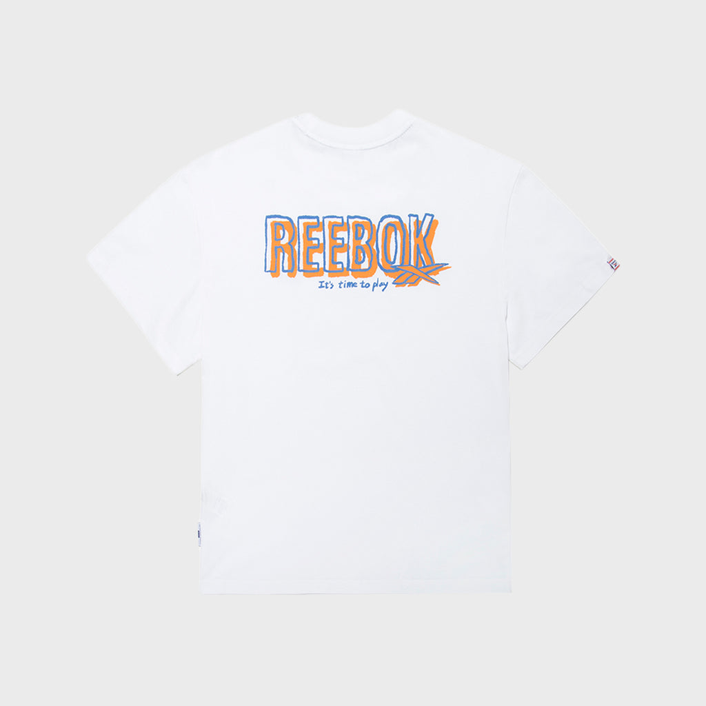 REEBOK Ice Cotton Graphic T-Shirt - White