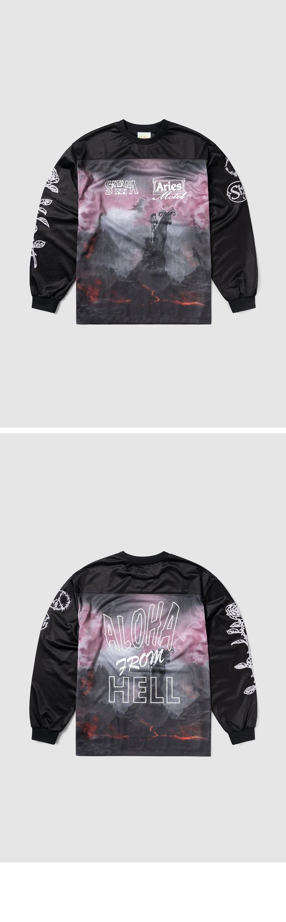 ARIES (U) Ramscape Airtex LS Tee (Multi)