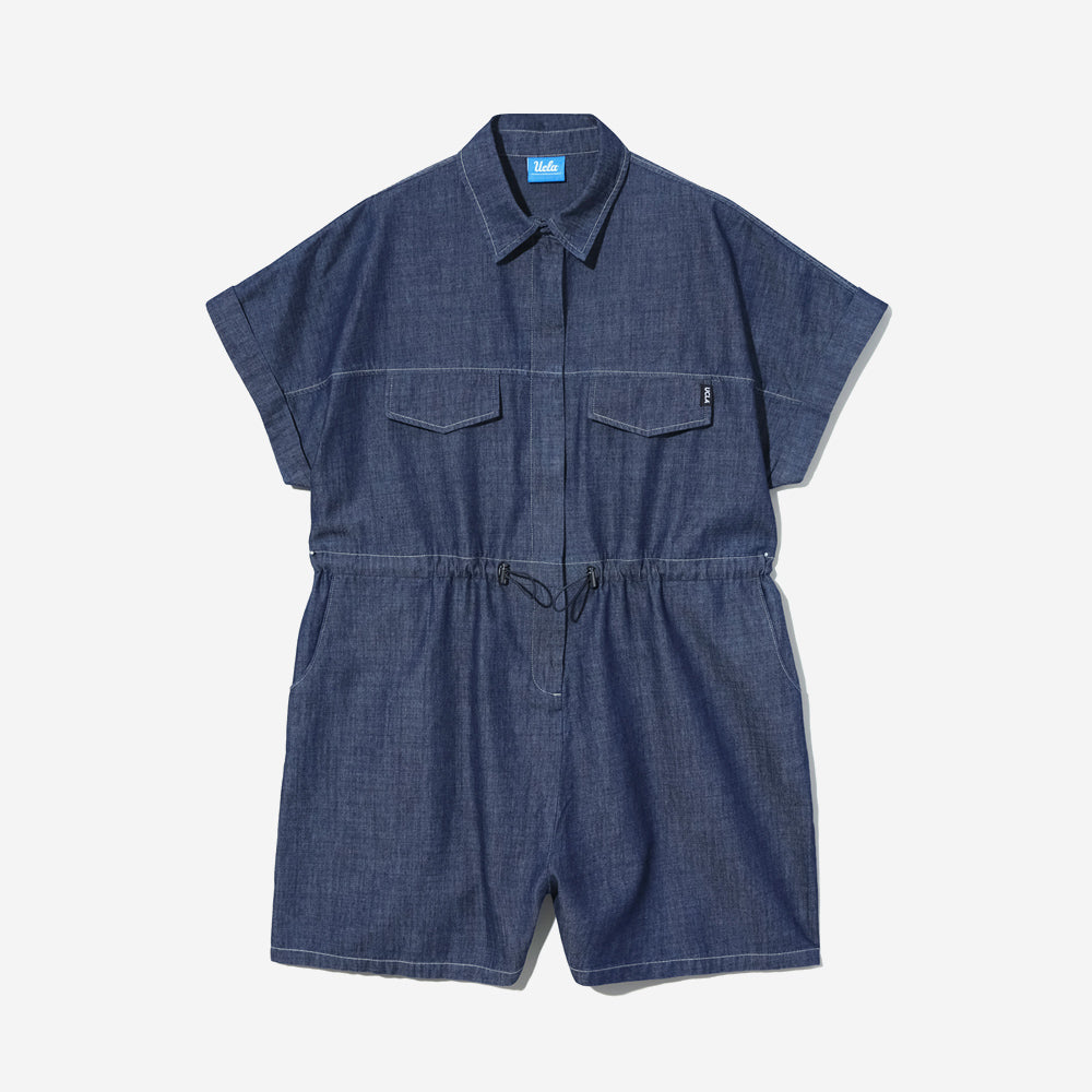 UCLA UCLA Denim Short Sleeve Jumpsuit