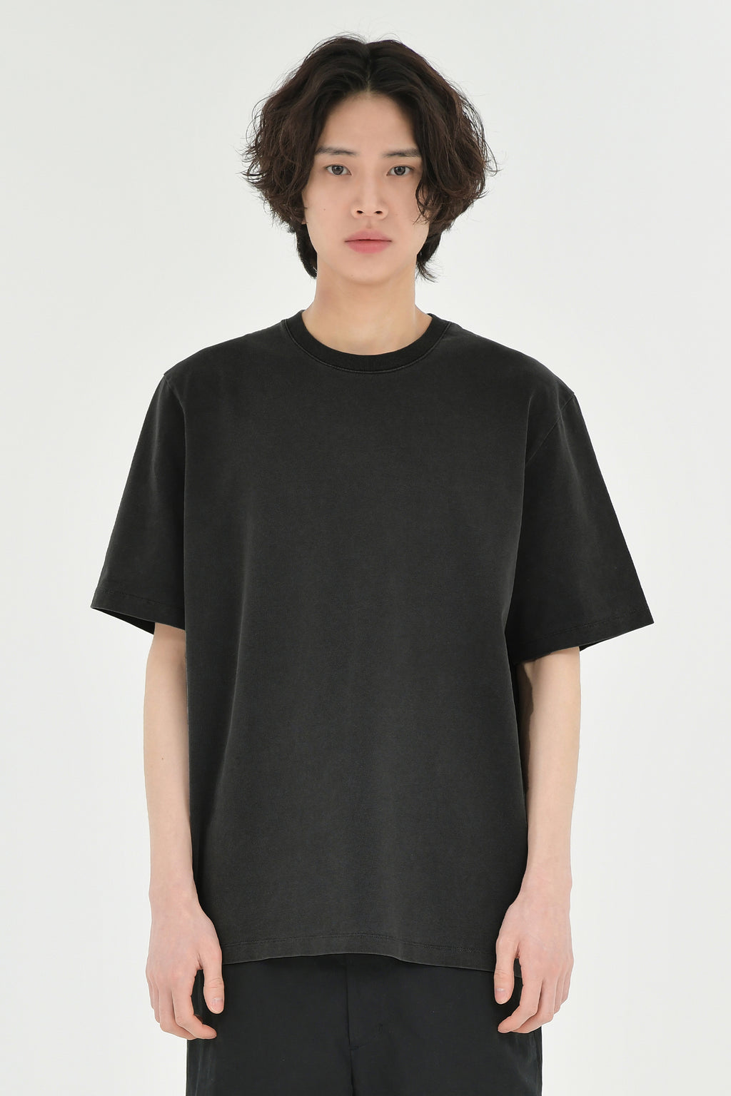 BROWNYARD Washed T Shirt, Washed Black