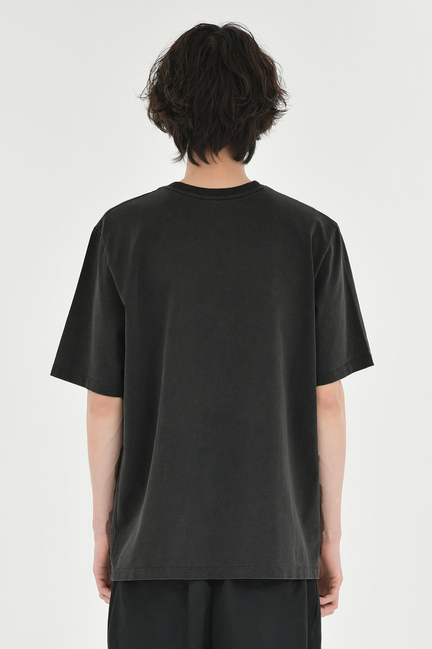 BROWNYARD Washed T Shirt, Washed Black