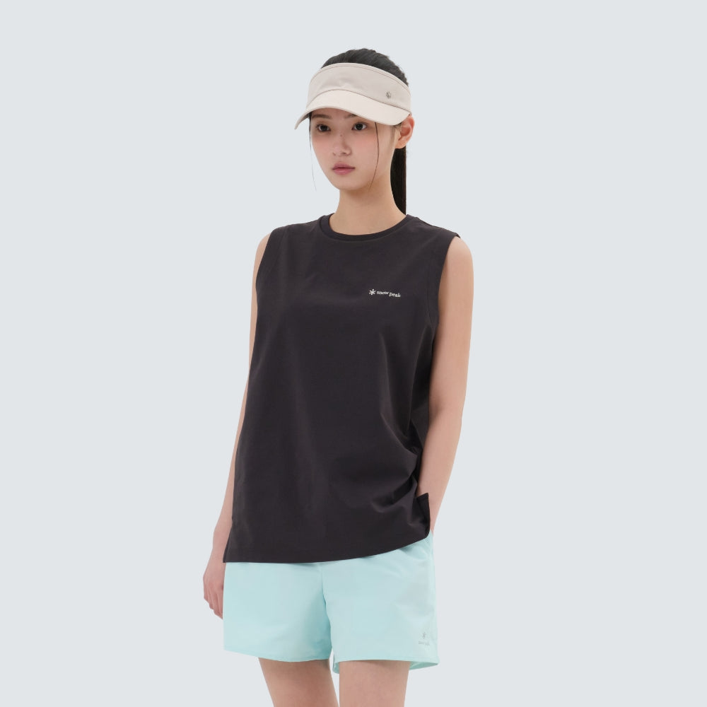 SNOWPEAK APPAREL Classic Woven Women's Sleeveless Charcoal (S25MWTST16)